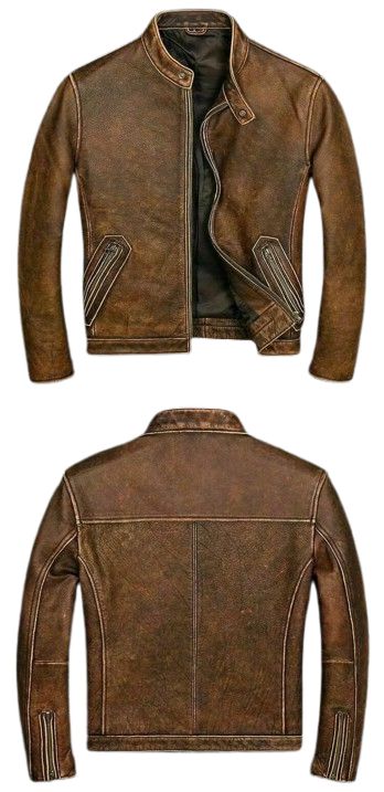 Leather Jackets Manufacturer in Kanpur - Export Quality Leather Jackets for Men -JC014